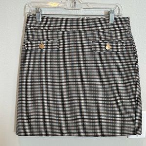 Loft A-line Plaid Skirt - size 4 petite